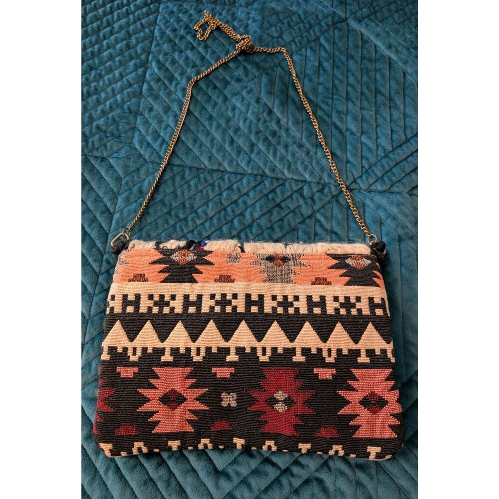 Lovestitch Rectangular Woven Aztec Print Boho Hip… - image 5